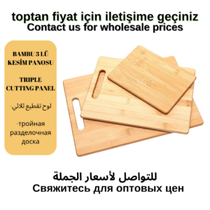 Doğal Bambu Kesim Tahta