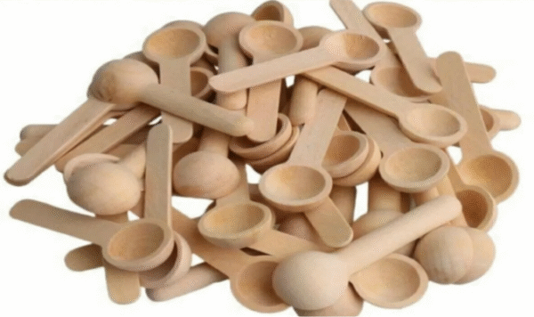 Ahşap Mini Kaşık - Wooden Mini Spoon (50 pcs)